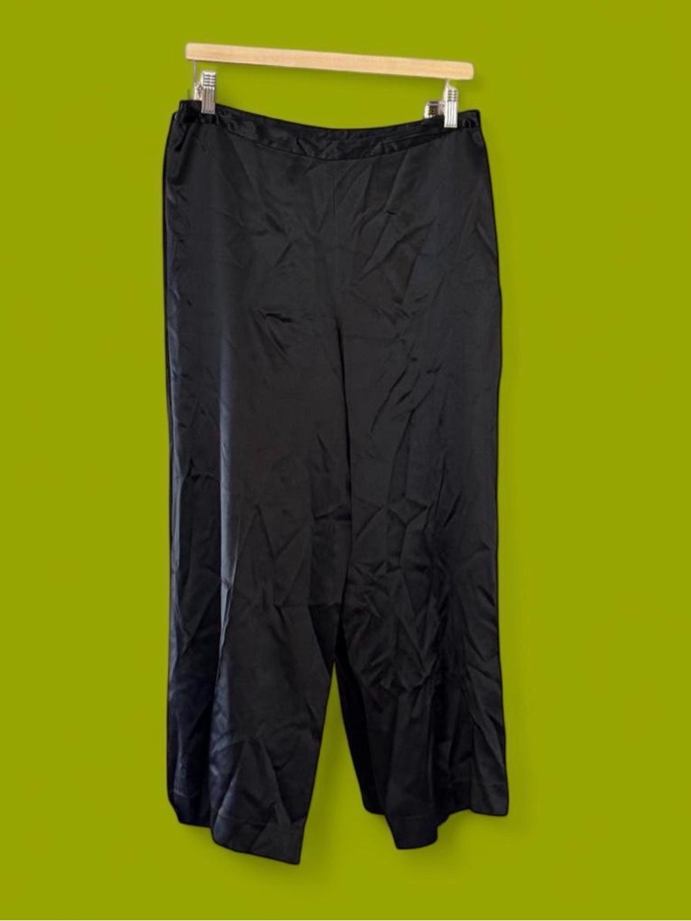 Bloomingdales black silk Wide-Leg Pants